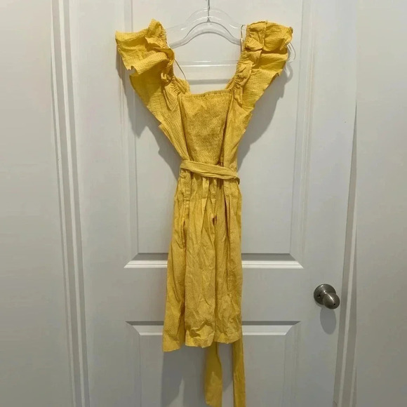 Francesca's Miami Collection Yellow Crepe Sundress NWT - Picture 8 of 12